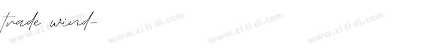trade wind字体转换